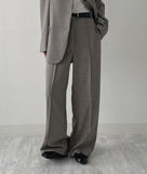 [FW/Setup Available] Conte Pintuck Wide Slacks