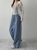 Pleated Crop Cardigan T-shirt