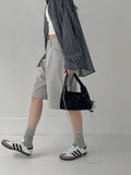 [unisex] Carpenter Cotton Bermuda Wide Pants
