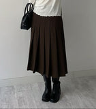 Giel Wool Pleated Skirt