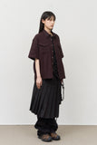 Beam Western Check Cropped Shirt