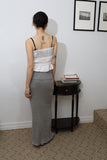 High Roll Up Long Skirt