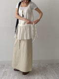 Somi See-through Frill Sleeveless Blouse