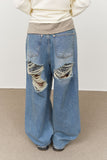 (W) Miffty Damage Wide Denim