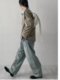 Simon No Collar Loose Fit Jacket