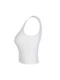 (W) CHEST METAL LOGO SLEEVELESS