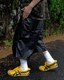 Glossy Parachute Coating Bermuda Pants