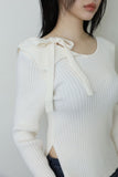 String-off rib knit