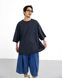 Washed Embroidered Pocket Tee