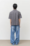 Sion Checked Half Shirt