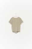 (W) Tie Linen Layered Top