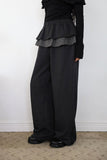 Check Frill Skirt Pants
