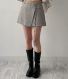 Ready Belted Wrap Skirt Pants