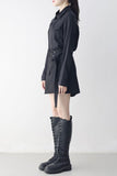 Manir Button Belt Skirt