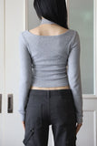 Poplar lace knit top