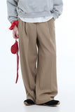 Prime belt pintuck trousers