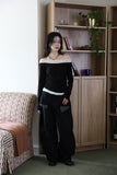 Check open pocket pants