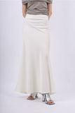 satin long skirt