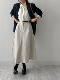 Edel Pintuck Flare Long Skirt