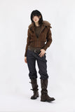 Riding Scene Leather Long Boots