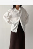 Powder Two-Way Belted Loose-Fit Shirt