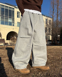 Brushed Curved Sweatpants