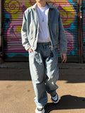 Two-Tuck Medium Washed Denim