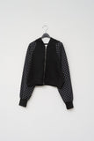 (W) Monk Dot Zip Up