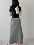 Mono Wrap See-through Short Sleeve T-shirt