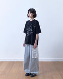 Patch Nylon Curved Pants