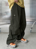 Hip Snap Nylon Cargo Pants