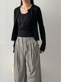 Yvon Nylon Strap Wide Slacks