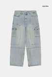 Wickham vintage washed denim pants