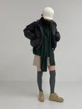 Hair Wool Mini Skirt