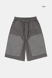 Broher rivet double-knee bermuda pants
