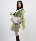 String dyed shoulder bag