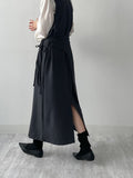 [Wrap SET] Abe Sleeveless Long One Piece