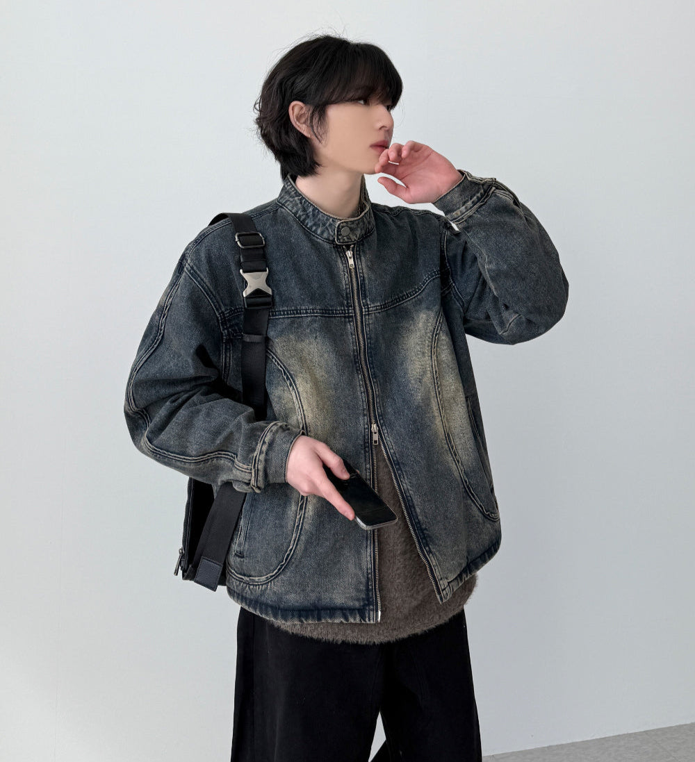 【YOURNUS】Boten Curved Denim Jacket YOURNUS (ユアノス) - ボーテンカーブデニムジャケット / Boten