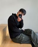 High Neck Waffle Warmer Hoodie