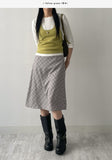 Berry Wool Halterneck Bustier