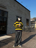 KL Stripe Button Knit
