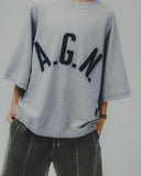 Applique Raglan Half Sweat Shirt