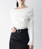Marsh Off-Shoulder Layered T-Shirt