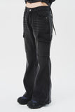 (W) Dad Bootscut Black Denim
