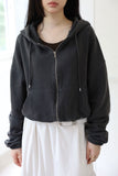 Bai Washing Crop Zip-Up