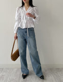 558 Catbrush Wide Denim Pants