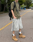 Track Snap Bermuda Pants