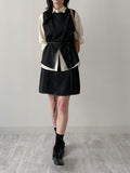 Stitch Banding Midi Skirt