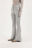 Bootcut brushed sweatpants