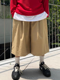 Solid Cotton Banding Bermuda Pants